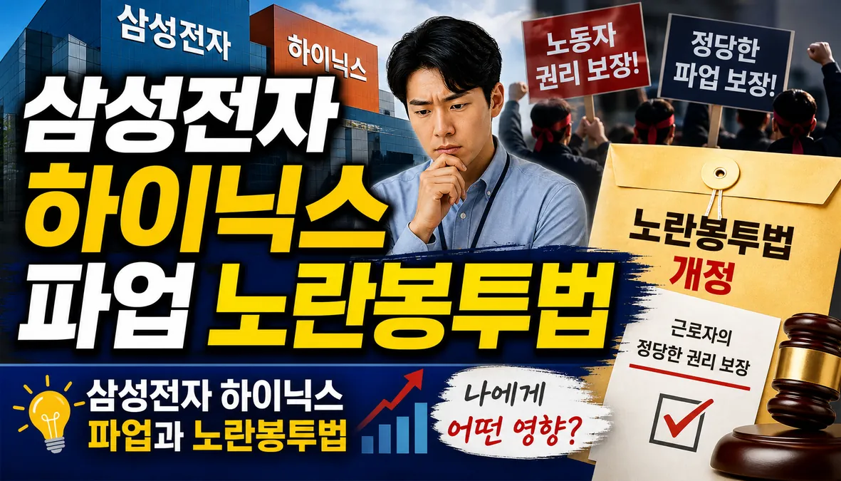 삼성전자 하이닉스 파업 노란봉투법, 성과급 쟁점과 법적 변수