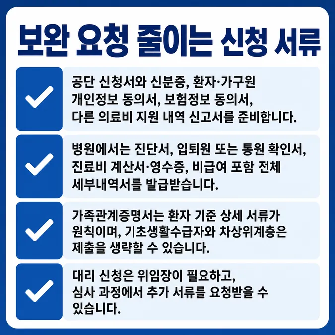 재난적의료비 지원 자격 서류와 신청 방법 알아보기 - 재난적의료비 신청 서류를 한 번에 준비하는 방법 카드뉴스